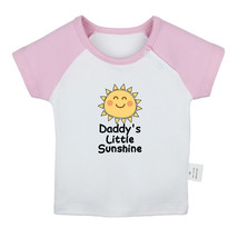 Daddy&#39;s or Mommy&#39;s Sunshine Funny T-shirts Newborn Baby Graphic Tees Infant Tops - £8.37 GBP+