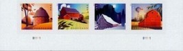 2021 36c History of American Barns, Postcard, Strip of 4 Scott 5546-5549... - $2.86