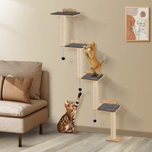 VEVOR Wall Mounted Cat Shelves Tree with Platform Tree-Shaped Cat Furniture Set - $134.87