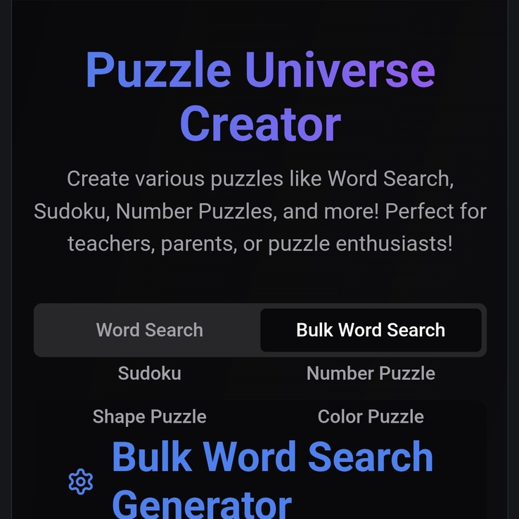 MakerPuzzle The Free Hard Word Search Puzzle Generator Link In PDF Downl... - $0.00