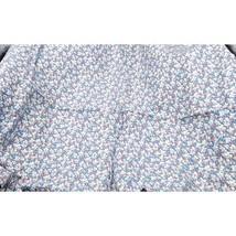 Vintage VIP Floral Fabric, Cranston Print Works Cloth, Blue with Pink Flowers - £25.52 GBP