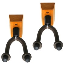 NEW 2 Pieces Guitar Hanger Stand Holder Hooks Display Wall Mount Heavy Duty - £20.77 GBP