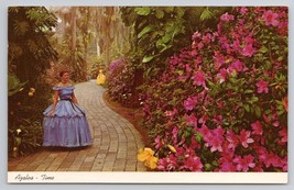 Vintage Azalea Time Iconic Cypress Gardens Florida Postcard FK27 Natural Color - $6.90