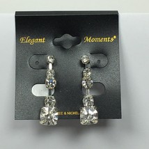 Dangle Earrings Elegant Moments With Clear Crystals - £8.04 GBP