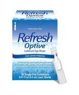 Refresh Optive Lubricant Eye Drops Tears, 30 vials Exp 6/2024 - £10.09 GBP
