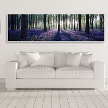 Wall Art HQ Canvas Print Sunset Lavender Forest Picture Wall - £29.79 GBP+