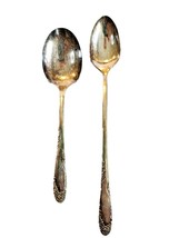 2 Simon E George H Rogers Company Silver Plate Oneida Tea Table Spoon - $16.00