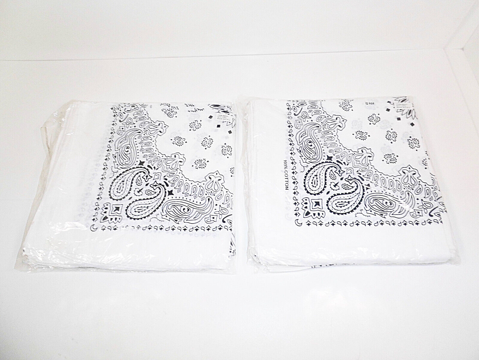 Cotton Paisley Bandana 100% Scarf Head Print Wrap Face Bandanas 22 inche... - $5.89