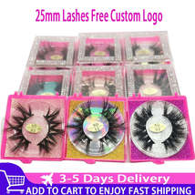 ELLAZZLE - 25mm Mink Lash Vendor 30/40/50/100/200 Pairs Eyelash Bulk Mink Lashes - £147.19 GBP+
