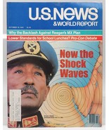 Vtg US News &amp; World Report October 19 1981 Anwar Sadat Reagan School Lunch - £34.86 GBP