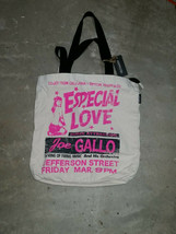 Vintage Style Pin Up Girl Especial Love Joe Gallo Swing Music Canvas Bag NOS - £19.65 GBP