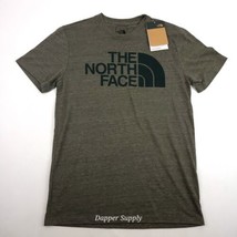 The North Face Men&#39;s Small Tee Taupe Green Heather Slime Fit New - £21.82 GBP