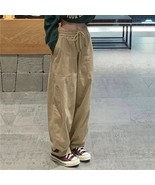 Wide-Leg Drawstring Baggy Pants - $545.74 MXN