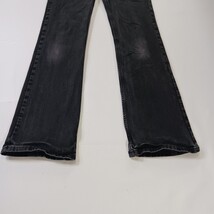 Wrangler 1009MWZBK Women's Cotton Blend Black Bootcut Denim Jeans Size 5 (26×30) image 15