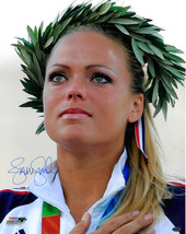 Jennie Finch signed Olympic Team USA 16x20 Photo w/ Crown (2004 Olympic Ceremony - £29.85 GBP