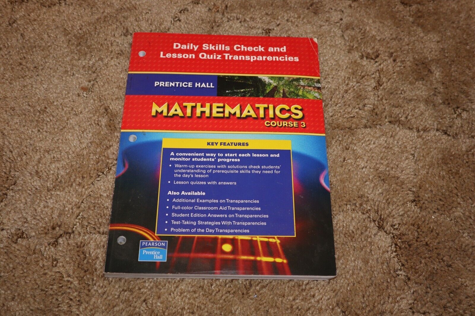 Prentice Hall Mathematics Course 3 Daily Skill Check &amp; Lesson Quiz Trans... - $19.75