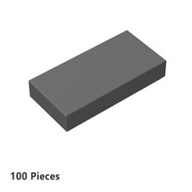 3069 Tile 1 x 2 with Groove Dark Gray Bricks Parts Lot of 100 Parts Pieces - £10.78 GBP