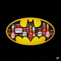 Budweiser Bud Light Beer Advertising Metal  Sign 8x12in Vintage Batman A - $24.74