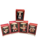 Lot of 5 Hallmark Assorted Animal Christmas Ornaments Daughter Bear, Fan... - $46.77 CAD