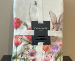 Tahari Tablecloth 60”x84” Easter Bunny Floral New Tulips Butterflies New - £27.96 GBP