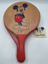 Walt Disney Mickey Mouse Smashball Wooden Racket Set 1975 New! Rare Vint... - £25.62 GBP