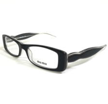 Miu Miu Eyeglasses Frames VMU 12D 5BM-1O1 Black Clear Rectangular 48-16-135 - $121.34