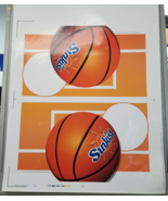 Sunkist Basketball Ball Logo Proof Preproduction Advertising Court Sign ... - $18.95