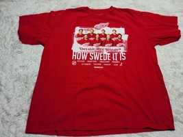 DETROIT RED WINGS HOW SWEDE IT IS Shirt 2XL Zetterberg Lidstrom Holmstro... - $27.68