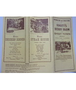 Vintage Knott&#39;s Berry Farm &amp; Ghost Town Information &amp; Directions Brochure - $4.99