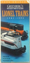 Greenberg&#39;s Guide To Lionel Trains Pocket Price Guide Booklet 1901-1994 ... - $3.00