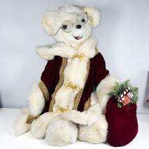 Vintage Tilly Collections Christmas Santa Bear 23” Tall 1987 Original Tags - £23.73 GBP