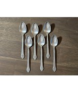 Set Of 6 PLANTATION 1881 Rogers Oneida Silverplate Teaspoons 6 1/8&quot; - £14.76 GBP