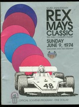 Rex Mays Classic 150-MILE Usac Indy Program 1974 Foyt Fn - £42.72 GBP