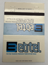 EbTel East Bay Telephone Federal Credit Union Oakland Hayward Matchbook Cover - £7.90 GBP