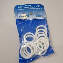 Vintage Newell White Plastic Sew-on Curtain Drapery Cafe Rings 13/16&quot; se... - $14.00