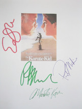 The Karate Kid Signed Movie Film Script Screenplay X4 Autographs Ralph Macchio E - $19.99