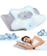 Neck Pillow - Memory Foam Pillows for Pain Relief, Ergonomic Cervical Pi... - £19.04 GBP
