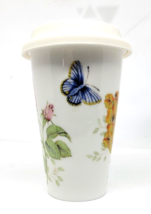 Lenox Travel Mug Cup Butterfly Meadow With Silicone Lid #2 - £11.68 GBP