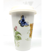 Lenox Travel Mug Cup BUTTERFLY MEADOW With Silicone Lid #2 - £11.75 GBP