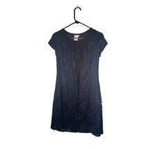 XHILARATION Juniros Size Small Ebony Black Lace Crochet Lined Dress NWT - $9.46