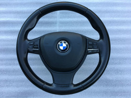 BMW OEM Leather Sport steering wheel 6102376 F01 F02 F03 F07 F10 F11 F18 - £327.67 GBP