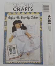 Mccalls Crafts Pattern #M4268 Sophie Ragtime Doll Lingerie Playmate Doll Uncut - £6.38 GBP