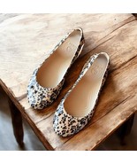 Crocs Kadee Flats Women&#39;s 8 Leopard Slip On Sandals Cutout Rubber Shoes ... - $29.63