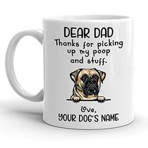 Personalized Bull Mastiff Coffee Mug, Custom Dog Name, Customized Gifts For Dog  - £11.76 GBP