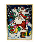 Christmas Santa Snowman Rubber Stamp North Pole Inkadinkado Jackie Freri... - $25.09 CAD