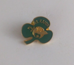 Vintage Moila Shriners El Kahir Shamrock 3 Leaf Clover Lapel Hat Pin - $8.25