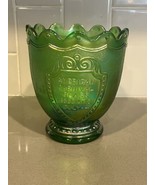 Imperial Glass Co Green Carnival Glass 1970 ACGA Souvenir Vase MINT Indy... - £21.88 GBP