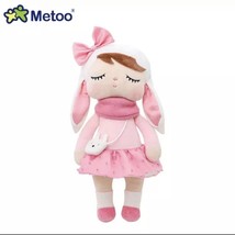 Metoo Small Plush Bunny  Ears Rabbit Babydoll Sleeping Eyes Bag Clip Key... - $11.30