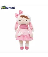 Metoo Small Plush Bunny  Ears Rabbit Babydoll Sleeping Eyes Bag Clip Key... - £8.82 GBP