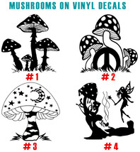 Magic Mushrooms Vinyl Decal Sticker Car Window Wall Art Shrooms Psychedelics  - £4.67 GBP+